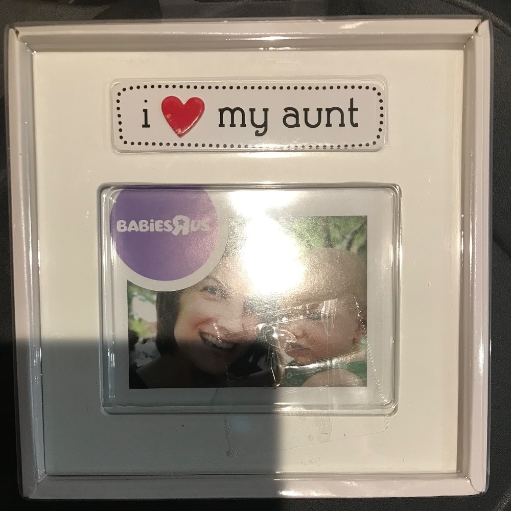 NEW IN BOX Pearhead 4x6 I ❤️ My aunt photo frame